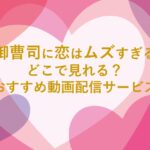 御曹司に恋はムズすぎるどこで見れる動画配信おすすめ